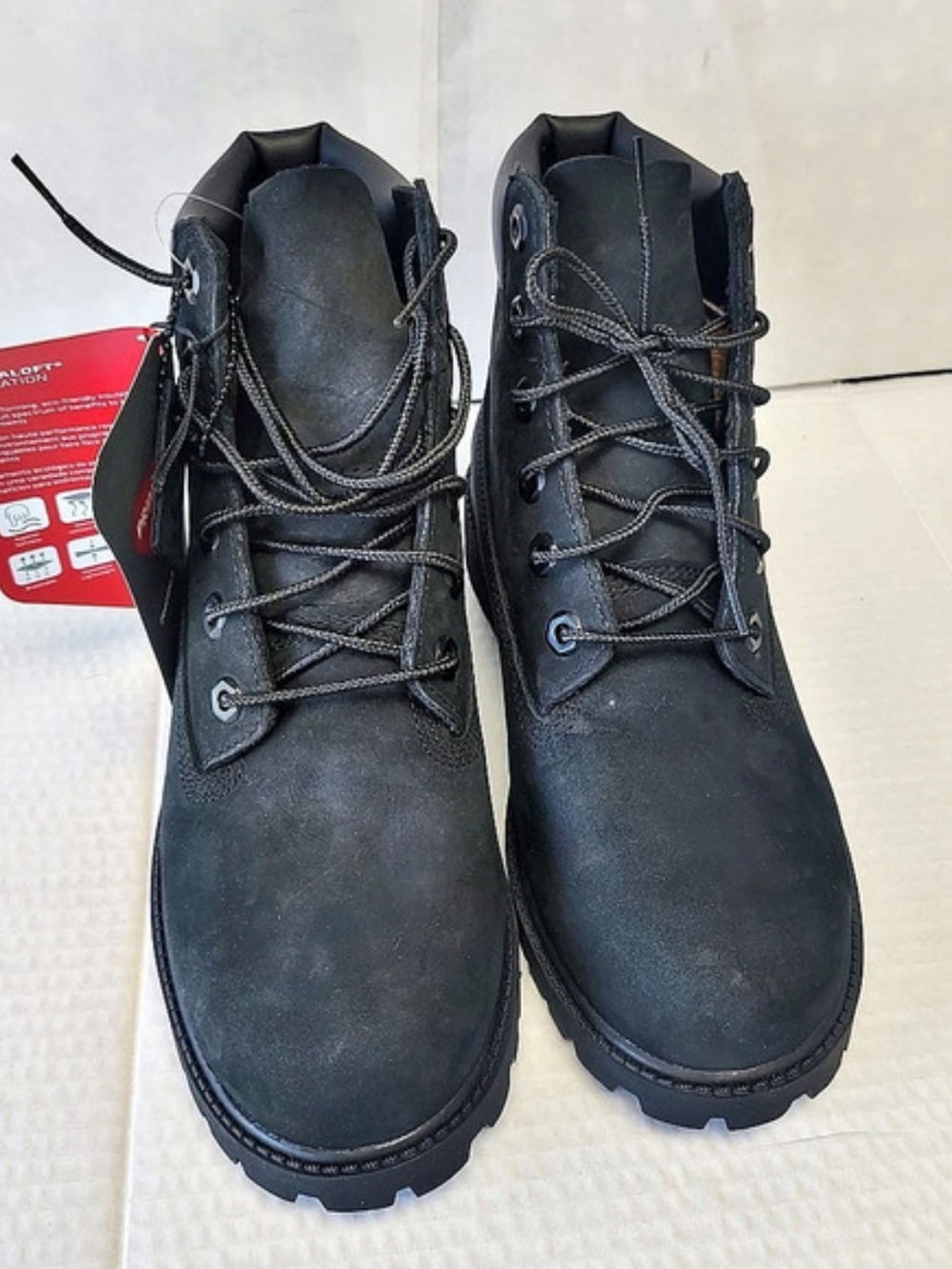 Timberland Boys Premium 6-Inch Waterproof Boot Black Size 5